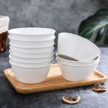 碗碟套装山西北方瓷都家用中式吃饭碗米饭碗陶瓷碗小汤碗可微波冰清