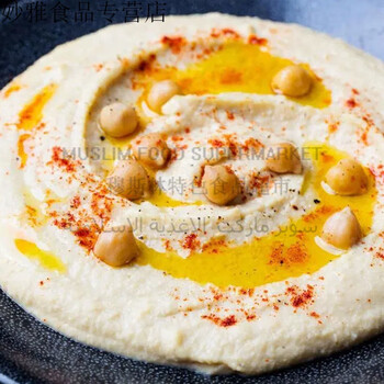 鹰嘴豆酱400ghumushummusburcu土耳其三角豆鹰嘴豆泥即食酱胡姆斯酱4