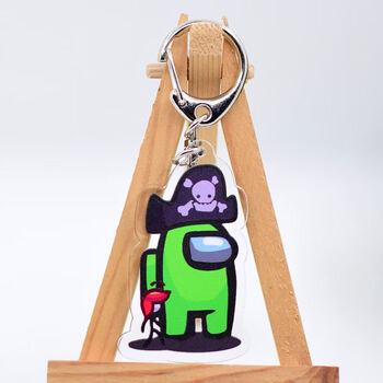 太空狼人杀周边钥匙扣亚克力创意among us包包挂件在我们之中挂饰 778