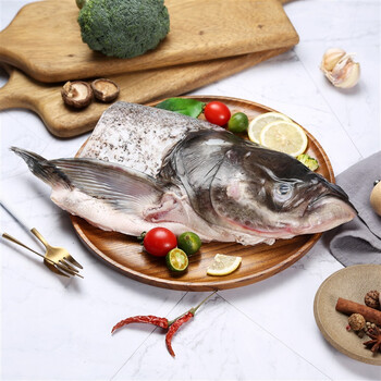 鲜森记 千岛湖有机鱼头 野生鳙鱼头胖头鱼剁椒鱼头食材 (净膛后)半边