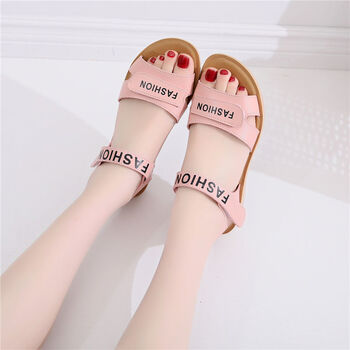 精选女儿童凉鞋夏季中小学生女凉鞋女孩软底沙滩平底鞋91020岁佐欧雅