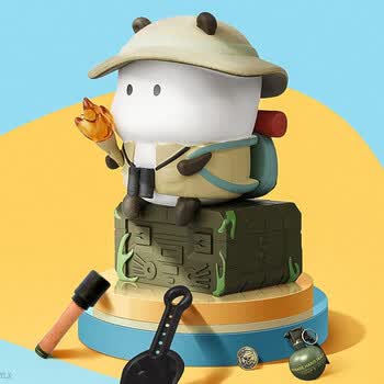 萌力星球萌力星球tutu突突车盲盒野萌君可爱玩具少女潮玩桌面摆件礼物
