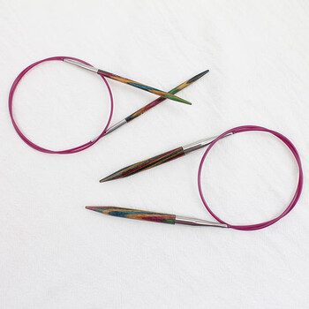 knitpro symfonie 50cm桦木环针彩木针 毛衣针进口编织循环针 50cm