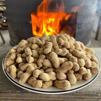 幸鸾鹿色原炒花生 农家铁锅沙炒花生 现炒现卖带壳熟花生 现炒现发