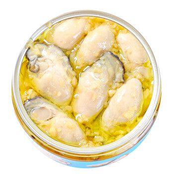 乳山生蚝罐头即食小海鲜6罐装熟食麻辣蒜蓉新鲜生蚝肉特大牡蛎肉