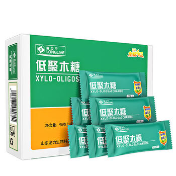 龙力低聚木糖益生元益生菌木寡糖粉肠道膳食纤维低聚木糖1盒