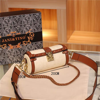 【抖音同款】jani&tino佳妮蒂诺复古重工枕头包单肩包轻奢女包新款