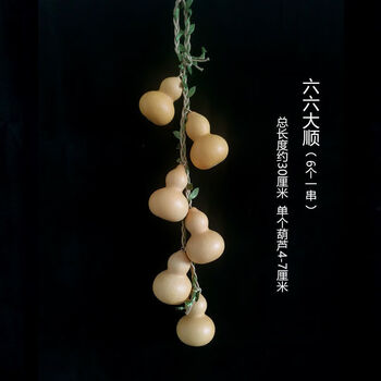 天然葫芦挂件小葫芦串客厅办公室居家吊饰配饰装饰品 6个一串(六六大