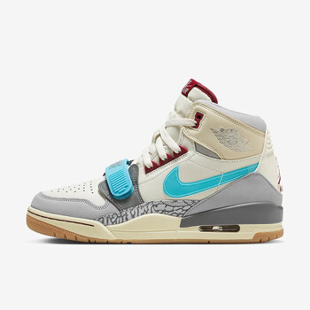 耐克(nike)  air jordan legacy aj312男鞋 白灰蓝 复古篮球鞋 fb1875