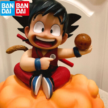 萬代(bandai)七龍珠手辦超級賽亞人孫悟空同款gk筋斗雲四星球童年小