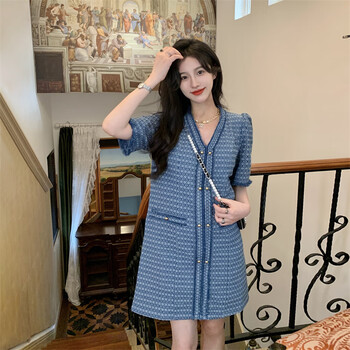爱依服(ief)爱依服女装2023年新款夏季御姐小个子梨形身材短袖显瘦