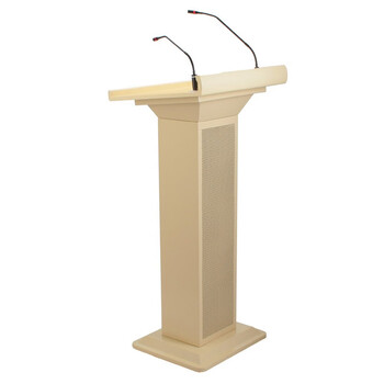 带音响多媒体讲台配话筒小型演讲台多功能发言台教师培训讲台桌自带