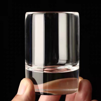 天然纯水晶杯江苏加厚手工打磨小酒杯烈酒杯花礼品杯加厚耐热原石100