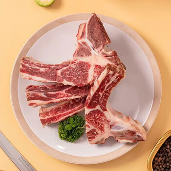 贪香新鲜牛肋眼骨冰鲜牛肋排牛肋骨 牛肋眼排 1斤