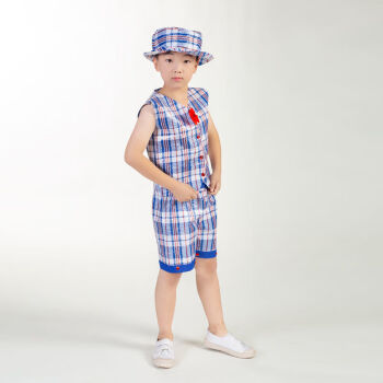 儿童环保创意服装环保时装秀环保服男童成人环保表演服编织袋礼服幼儿