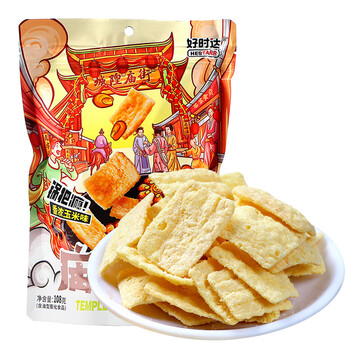 好时达庙街锅巴108g怀旧老式特产童年小吃袋装休闲美食宿舍小零食 玉