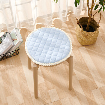 兰婷纪四季加厚圆形海绵座垫椅子坐垫办公室学生小坐垫圆凳屁股垫纯色
