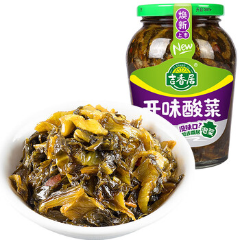 吉香居爽口下饭菜酸菜香辣多口味泡菜瓶装榨菜350g350g爽口下饭菜