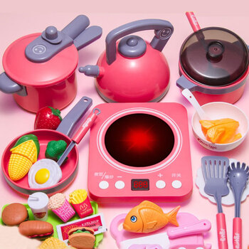 儿童过家家厨房玩具套装女孩做饭宝宝煮饭锅3岁玩具男孩仿真厨具tt9
