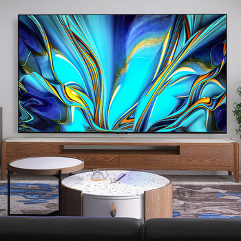 电视机语音智能平板全面屏全高清液晶智能网络立体 黑色 85 英寸电视