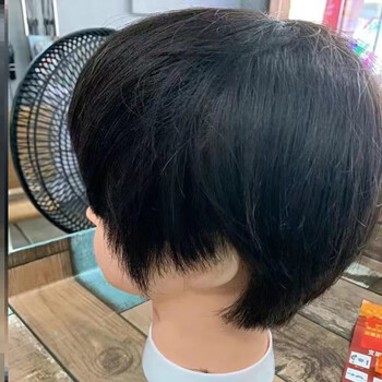 天使丝丝假人头模型头美发头模全真男发真发男假头模特头练习男士短发