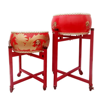 金鼓玉鞍鼓架战鼓架鼓架子可折叠万向轮立式鼓架 18寸鼓架jg99