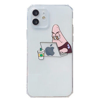 11直边苹果12promax全包8plus男苹果13promax电脑派大星侧边软壳