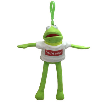 新款旅行芝麻街长腿青蛙挂件公仔kermit科密特青蛙玩偶miniso科米蛙
