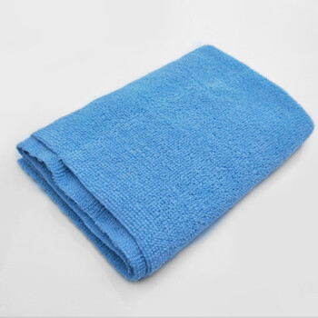 汽车打蜡封釉镀晶膜清洁无边擦车抹布抛光超细纤维毛巾专用浅蓝色30条