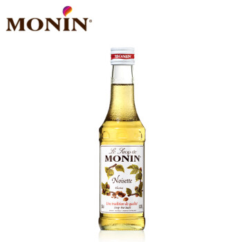 莫林（MONIN）MONIN莫林榛果糖浆250ml风味奶茶店专用调酒咖啡浓缩果味露