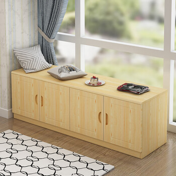 低柜 储物柜阳台柜飘窗柜实木定制窗台柜自由组合矮柜子阳台储物柜地