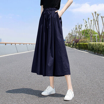 雅浪姿初高中女生裙裤夏天七分女学生夏季休闲大脚裤阔腿裤女春夏新款
