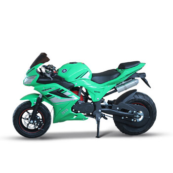 坤豪四冲程探路者迷你摩托车儿童成人中型49cc小跑车汽油小型大灯2022