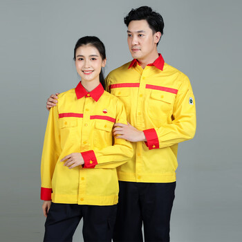 中石化工作服男加油站新中石油石化中国能源短袖春夏季长袖全一套装