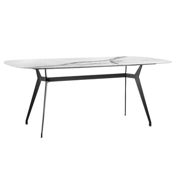 coomo楷模家具lx26k拉卡卡洛琳岩板餐桌卡莱尔餐椅简约轻奢饭桌卡洛琳