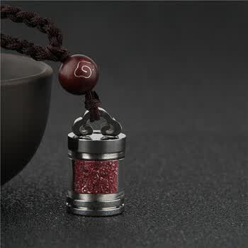 朱砂粉末小瓶子高含量紫晶沙吊坠挂件男女项链转运款式13