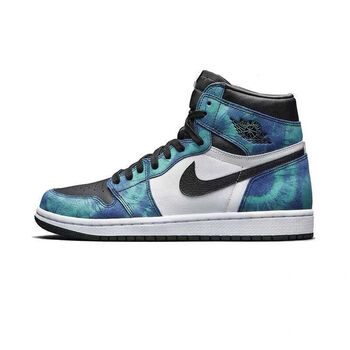 黑橙扣碎变色龙aj女鞋灰麂皮乔1篮球鞋高帮影子灰黑曜石扎染36