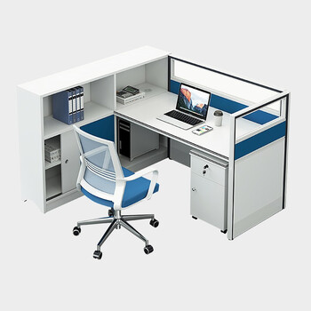 桌椅组合办公桌 屏风工位卡位卡座职员桌2/4/6人组合办公电脑桌 单人