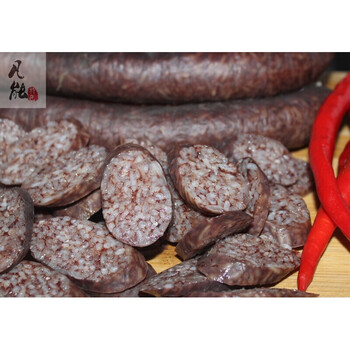 湖南湘西特产血灌肠农家自制糯米血肠纯手工四川米肠