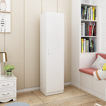 落地衣柜环保单门简约现代经济型木质板式单人小型柜子单开门衣橱b款