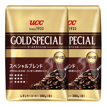 ucc悠诗诗综合咖啡豆原装进口300克包x2包