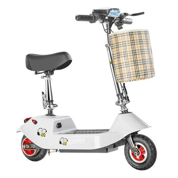 宾力达小海豚迷你两轮电动电瓶车小型滑板成人可折叠锂电池代步车男