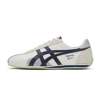 冢虎tiger冢虎runspark中性运动鞋复古慢跑鞋1183b480白色蓝36