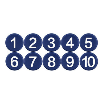 深蓝色 数字磁扣 1-10