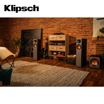杰士（Klipsch） R-610F 音箱 音响 家庭影院落地i高保真音箱 2.0客厅家用 黑色R-610F