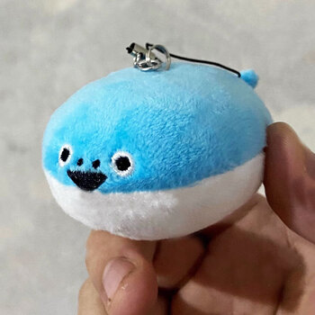 萨卡班甲鱼会吱吱叫卡通周边毛绒挂饰玩具发声钥匙扣玩