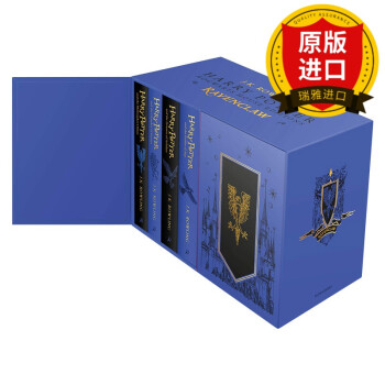 英文原版 Harry Potter Ravenclaw House Editions Hardback Box Set 哈利波特1-7册套装 拉文克劳学院精装版 英文版 进口英语书