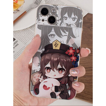 苹果红米vivo小米oppo荣耀手机壳原神胡桃二次元适用外壳 胡小桃[直边