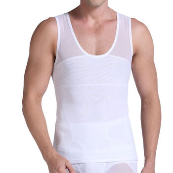 臻耀平胸收脂肪男塑身衣束胸背心束身紧身运动健身拓展胸肌提肩拉背夏