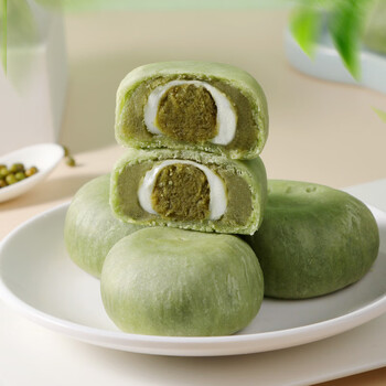 冠食果网红龙井酥绿茶雪媚娘抹茶麻薯杭州特产休闲零食茶点 茶香酥